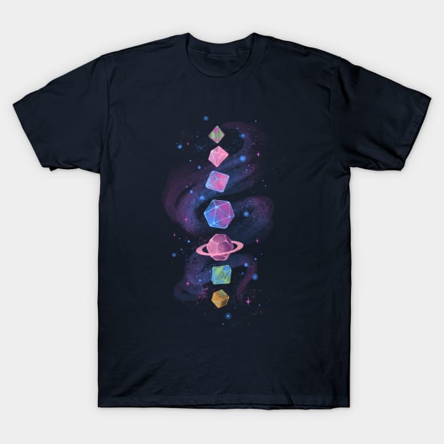 Space Dice T-Shirt by rikolaa